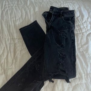 American Eagle comfort stretch waistband jeans in black